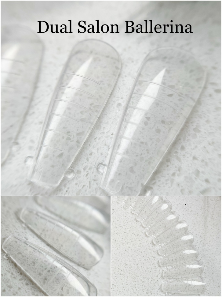 Dual Nail forms for acrigel for the entire nail plate 12/60 pcs. (reusable)