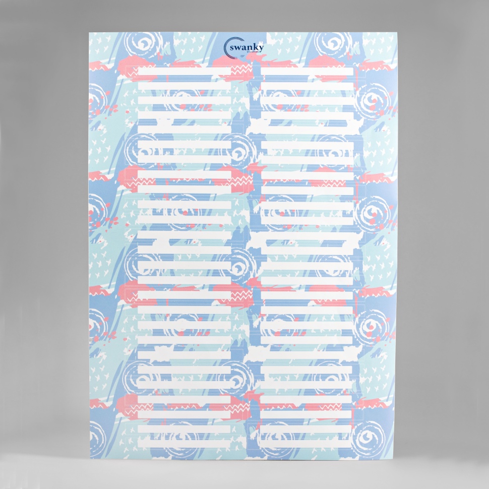 Swanky Stamping, Stiker for Tips Color Charts light blue from Swanky