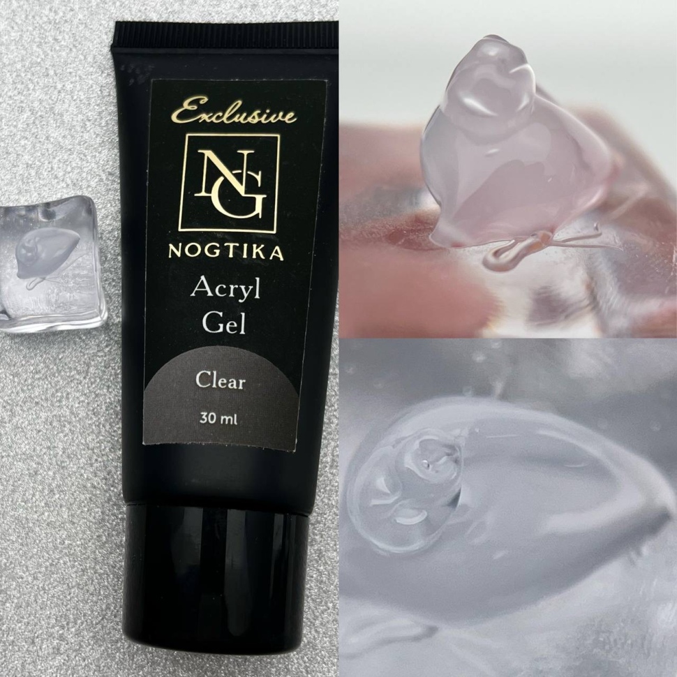 Poly acrylic gel "Exclusive" Nogtika 30ml Clear