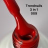 Гель лак от Trendnails (10мл) 3in1 Only Red номер 09