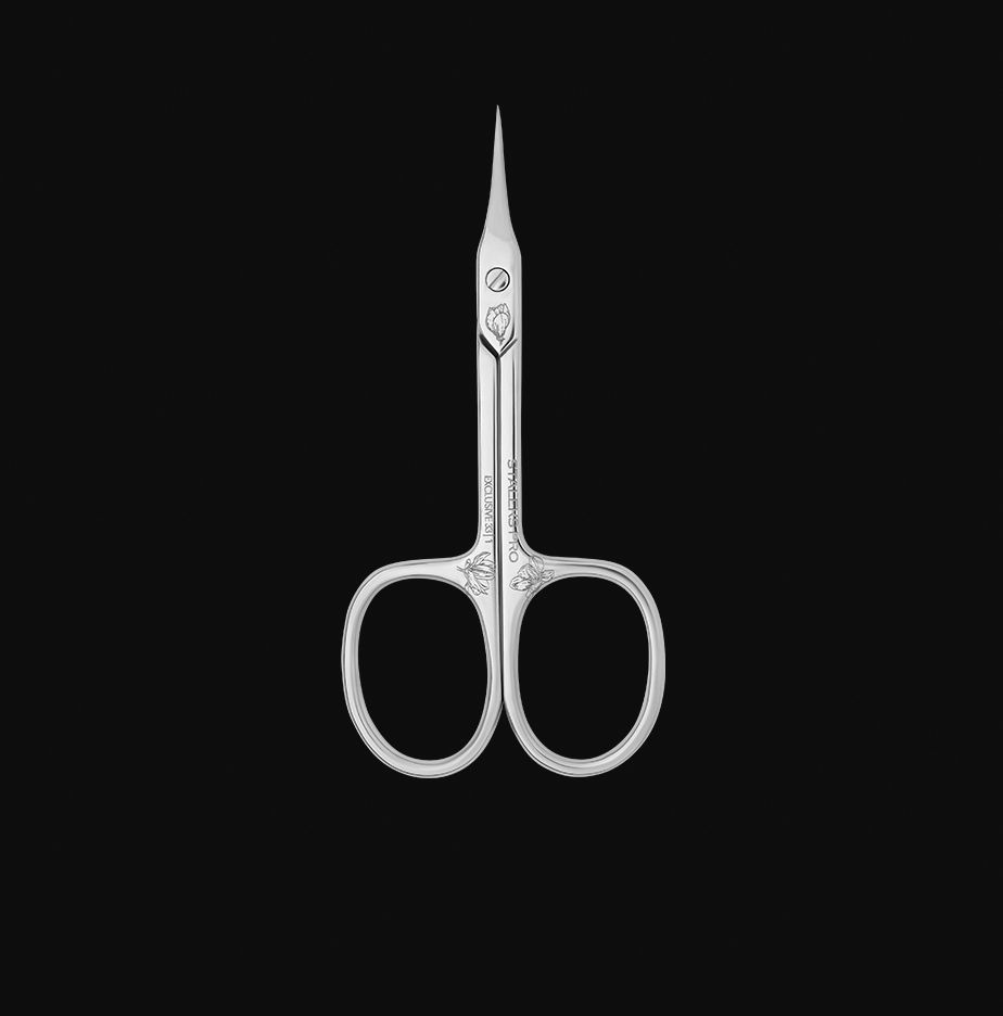Professional cuticle scissors "Magnolia / Zebra" SX-33/1 STALEKS EXCLUSIVE  