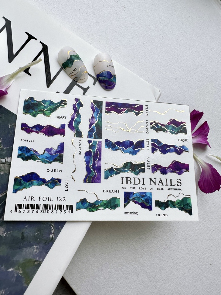 Sticker Air Foil 122 von IBDI Nails