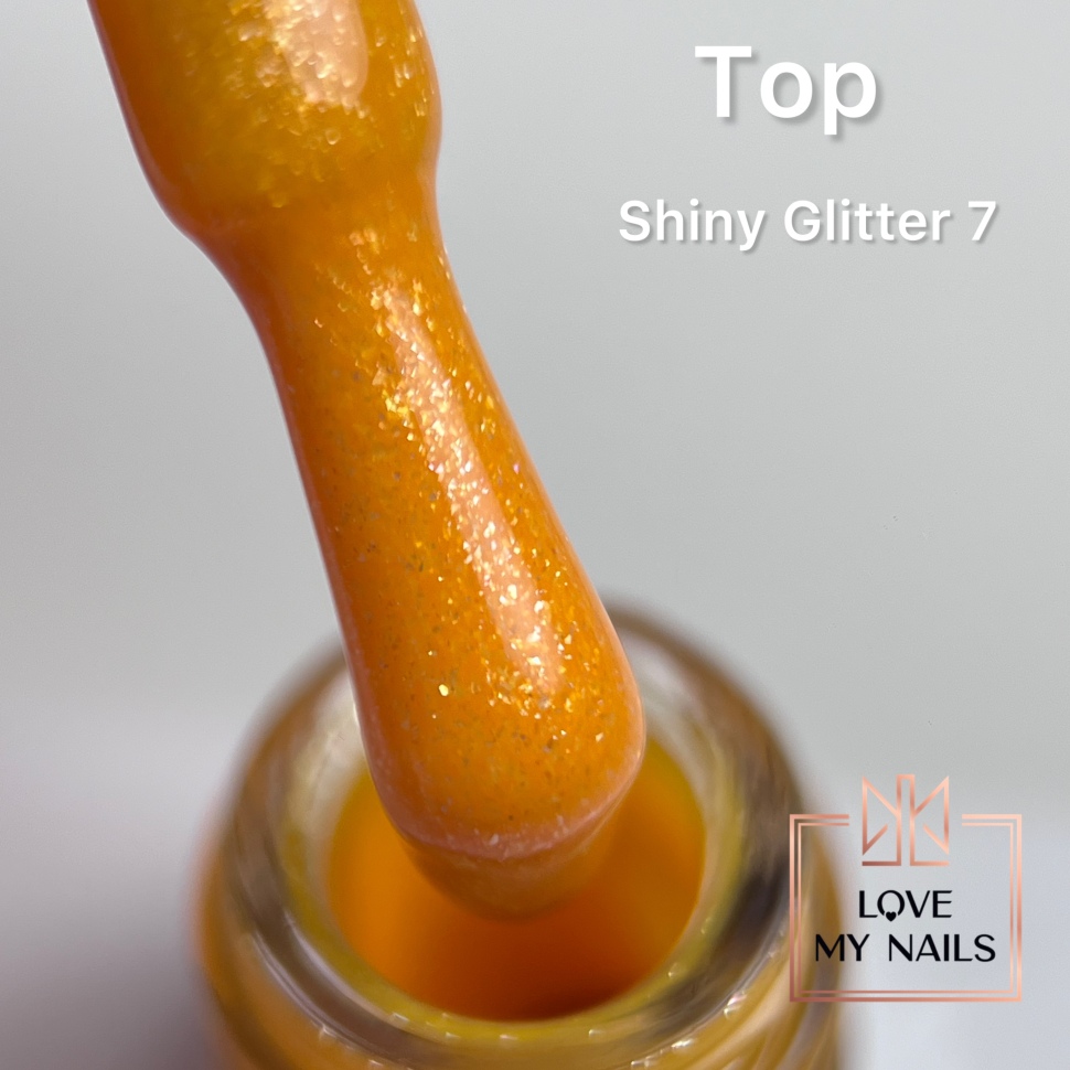 EffectTop Coat Shiny Glitter 7 NO WIPE 10ml by Love My Nails