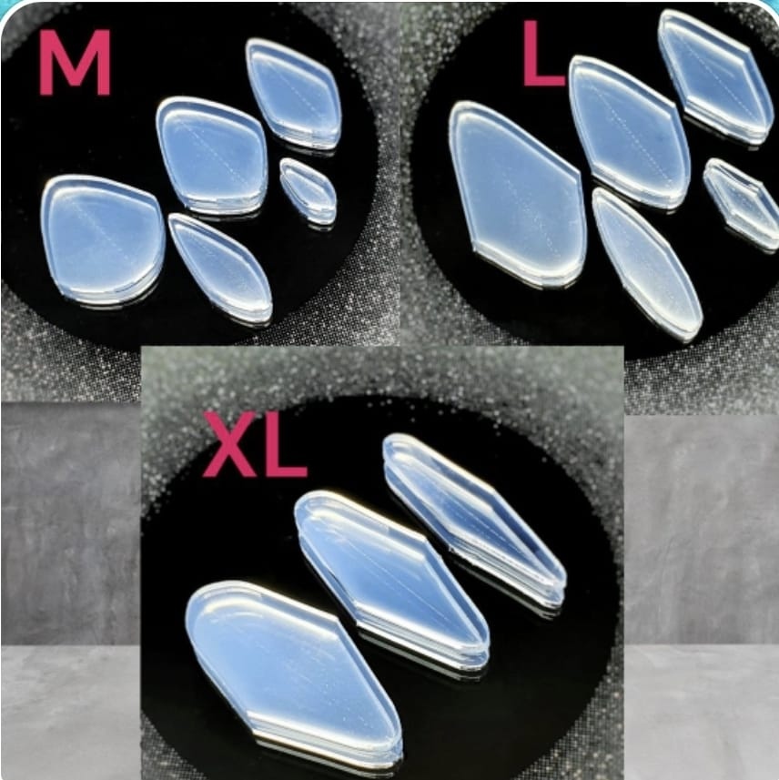 Silikon Formen für angedockten French für Dualtips (in 3 Größen erhältlich M, L, XL) 5 Stk.