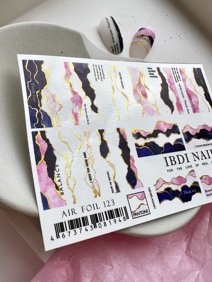 Sticker Air Foil 123 from IBDI Nails