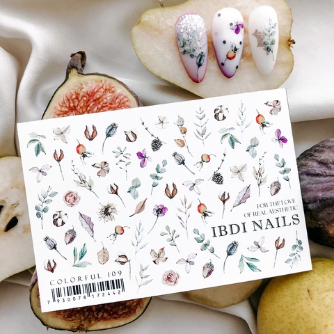 Sticker COLORFUL Nr.109 von IBDI Nails