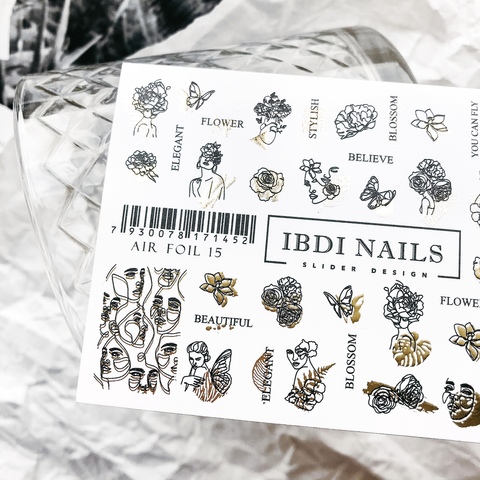 Sticker Air Foil 15 von IBDI Nails