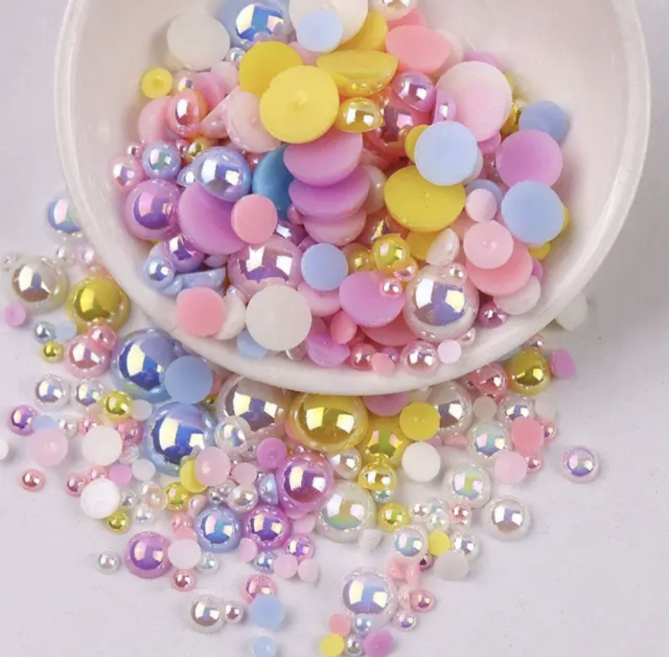 Barbie Perlen für Nailart in verschiedenen Pastel Farben 