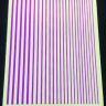 Наклейка эластичные полоски металлик фиолетовый