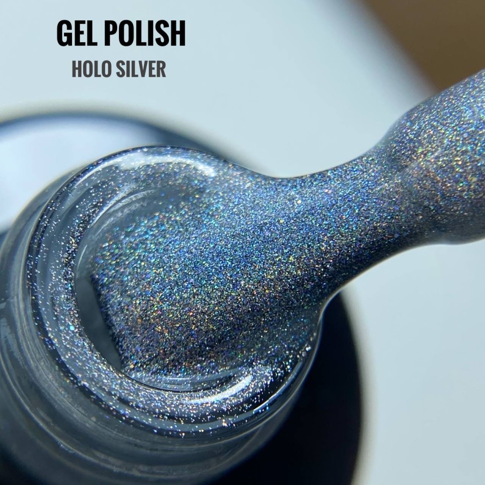Gel Polish (8ml) nr. 1 Holo silver