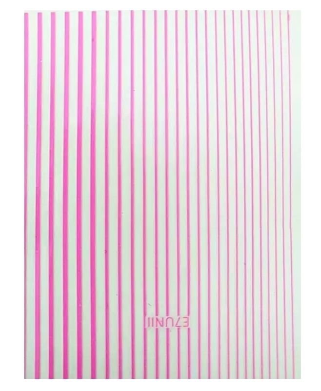 Sticker stretchy stripes neon pink LAQUE