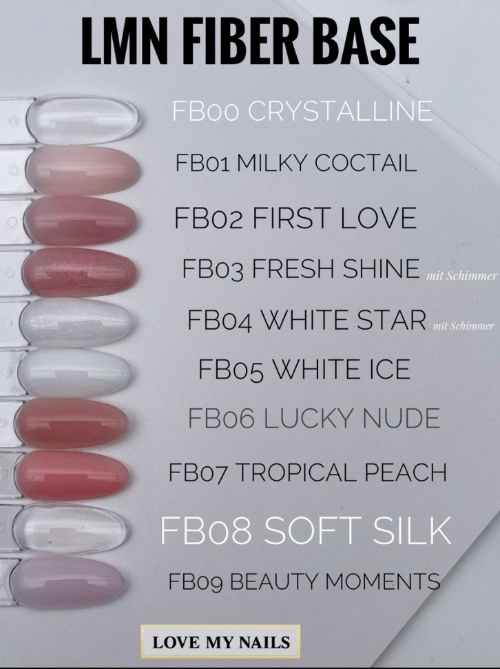 Fiberbase gel collection in 10 colors 15ml