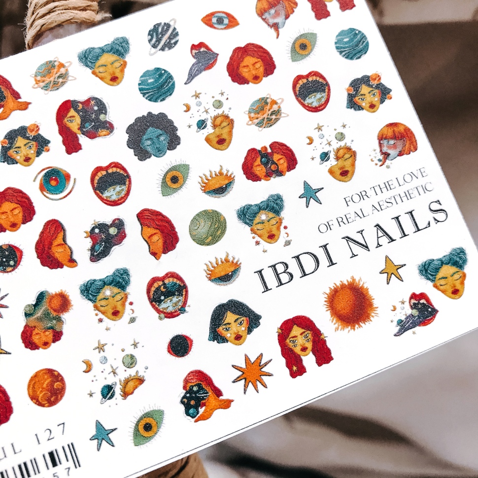 Sticker COLORFUL Nr.127 von IBDI Nails