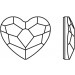 Стразы "Сердце Crystal" 6 штук (6мм)