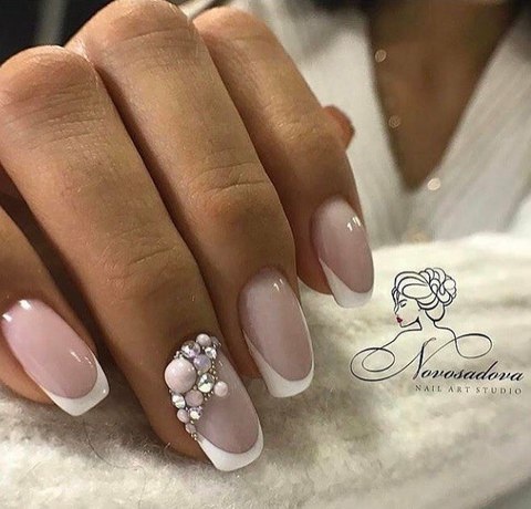 MIX pearls for nail art in light pink from Laque (do not fade)