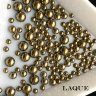 MIX Perlen für Nailart in gold von Laque (verblassen nicht)