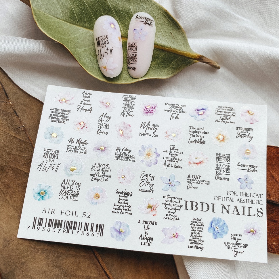 Sticker Air Foil 52 from IBDI Nails