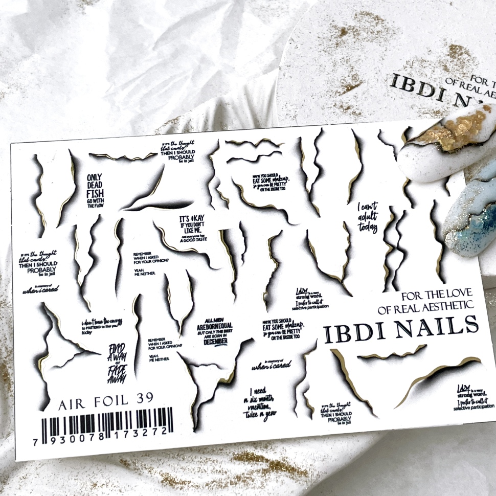 Sticker Air Foil 39 von IBDI Nails