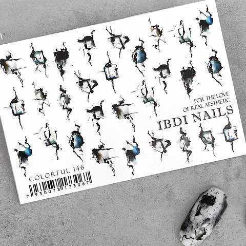Sticker COLORFUL Nr.146 von IBDI Nails