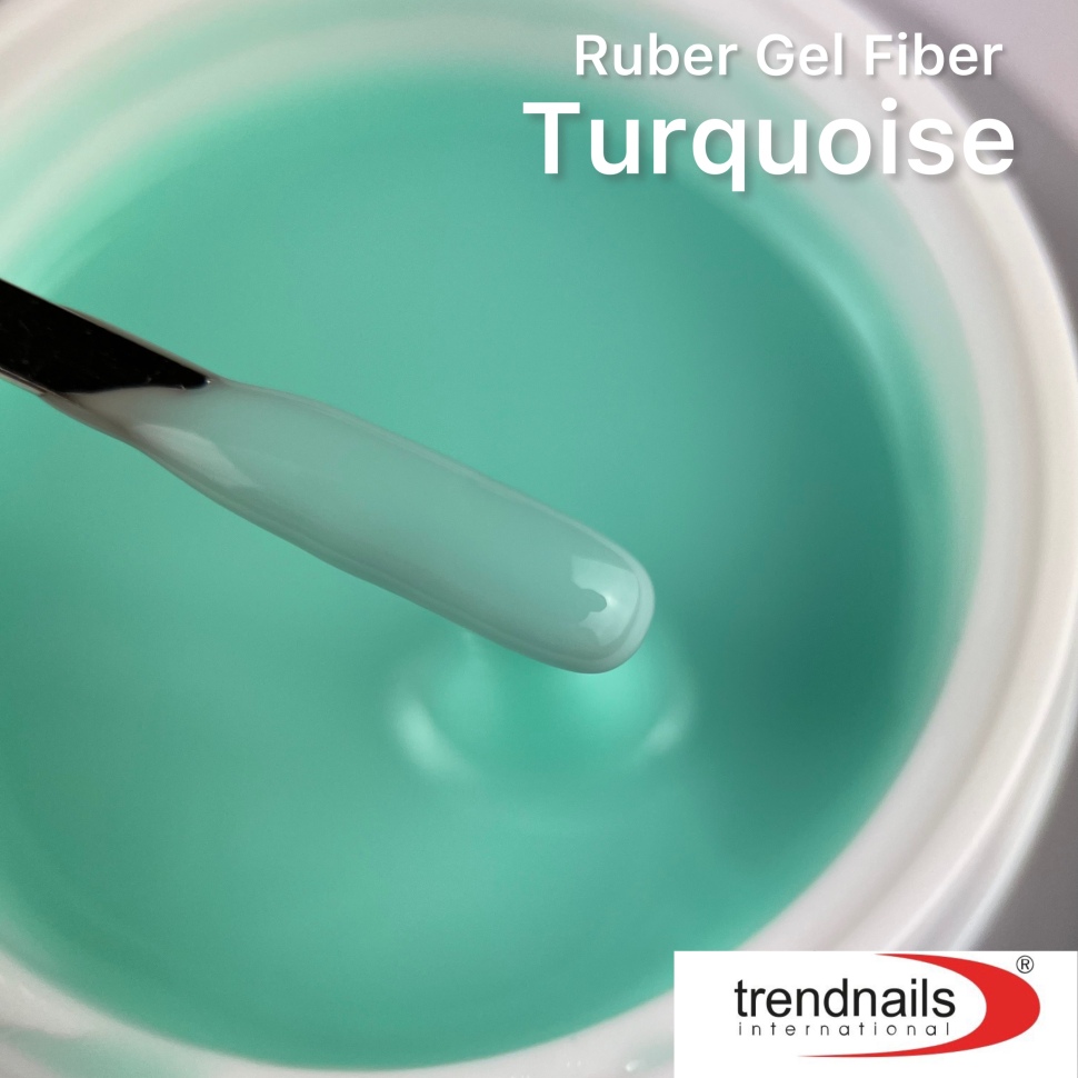 Rubber Gel Fiber+Vitamins " для моделирования от Trendnails 15ml  "Tutquoise"