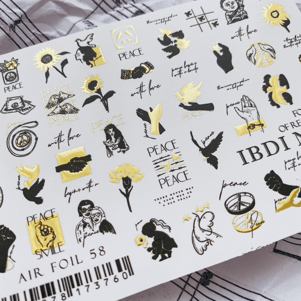 Sticker Air Foil 58 von IBDI Nails