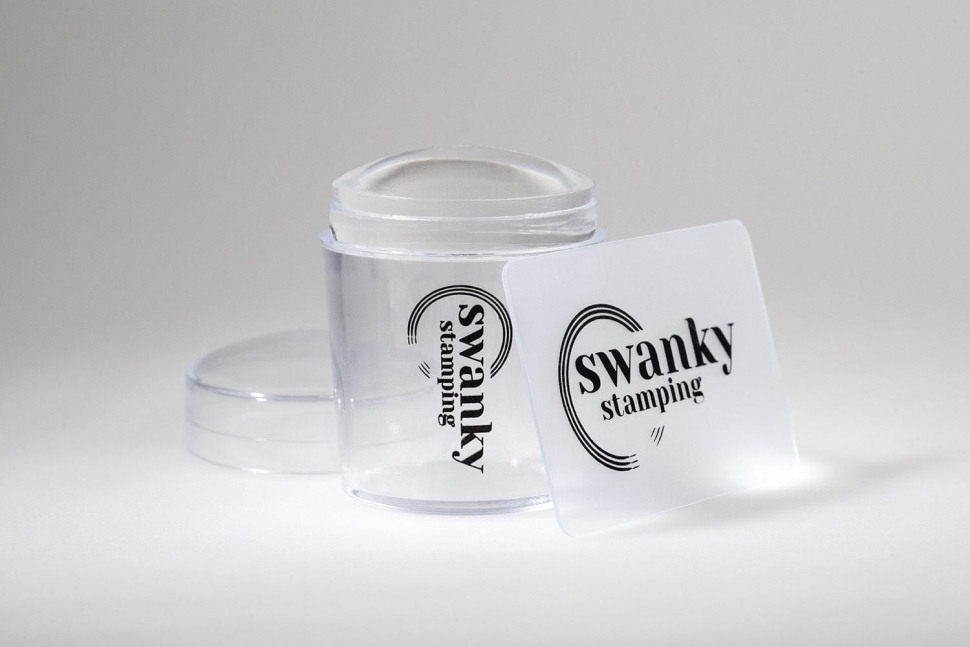 Stamping aus Silikon transparent 4cm von Swanky 
