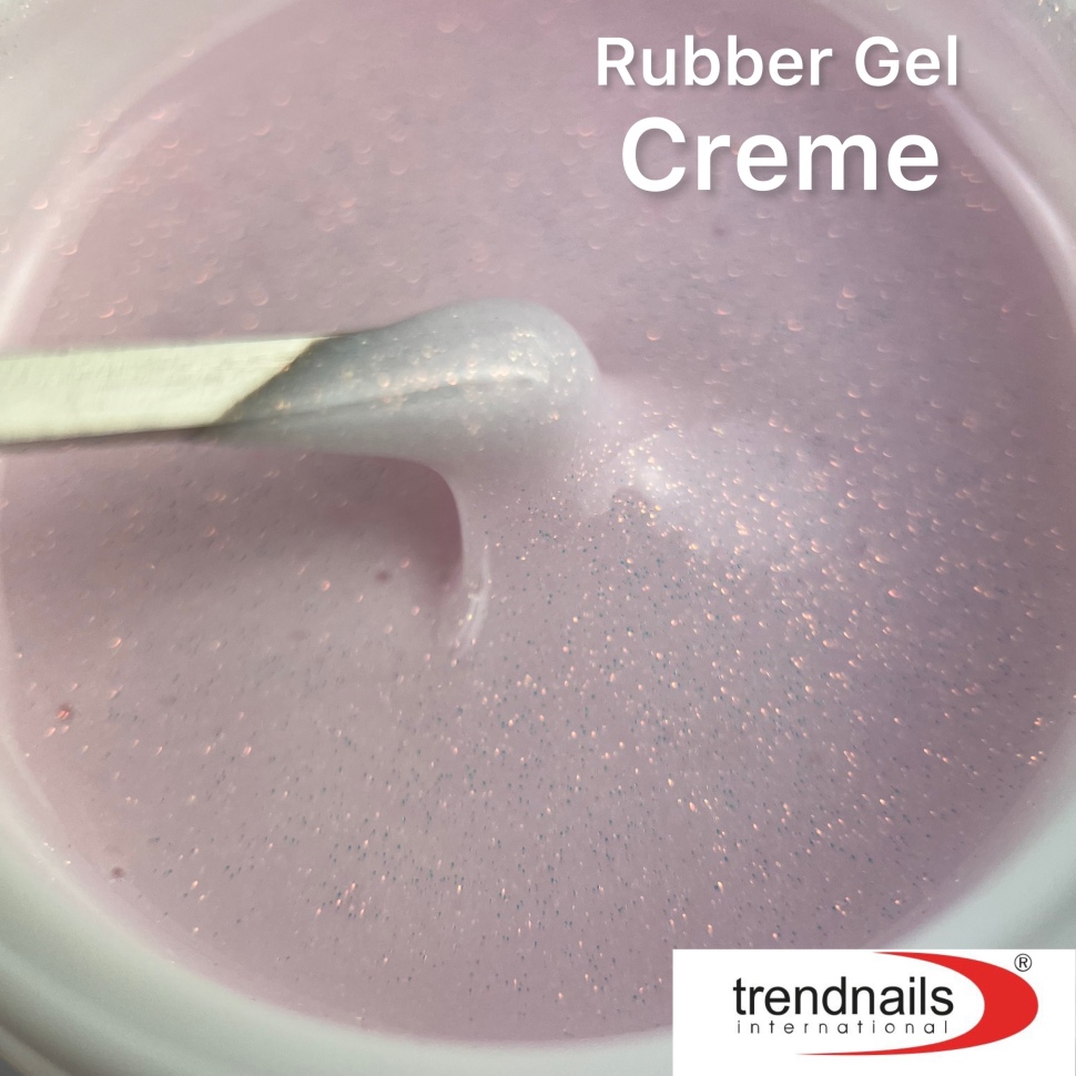 Rubber Gel Glitter  для моделирования от Trendnails 15ml Creme
