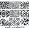Stamping Platte Schablone  Nr. 023 von Swanky