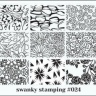 Stamping plate stencil  with No. 024 by Swanky
