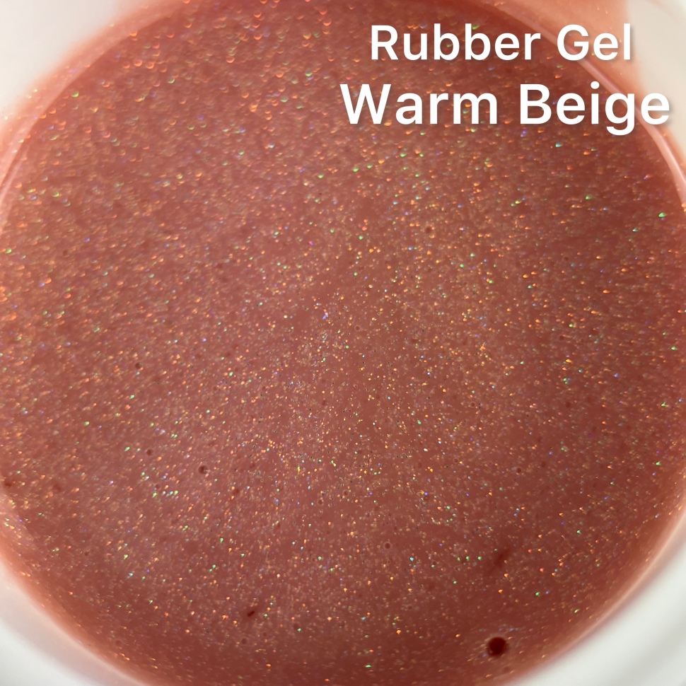 Rubber Gel Glitter "Warm Beige" 15ml von Trendnails  