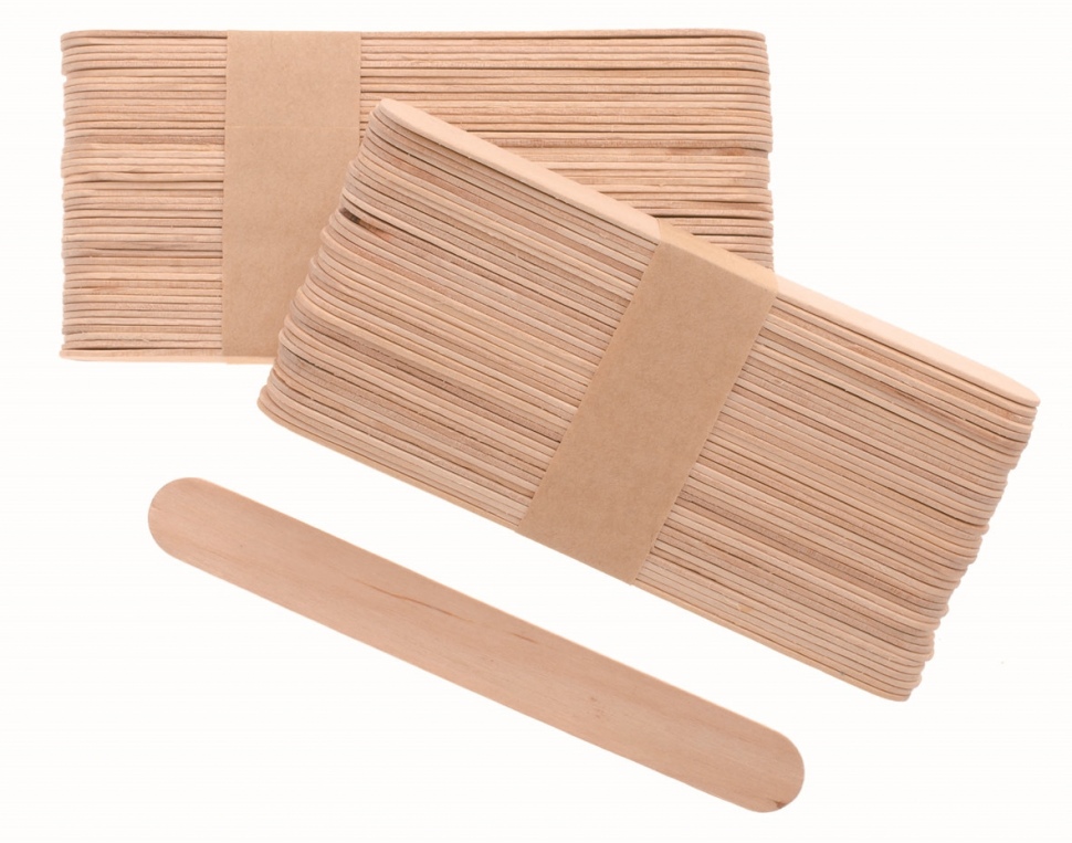 Holzstäbchen ideal für Sugaring (15cmx1,8cm)10 St.