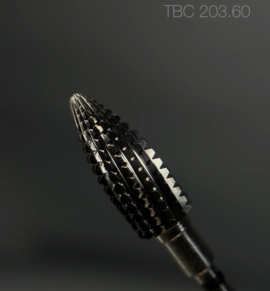 Fräseraufsatz Hartmetall schwarz von Trendy Nails TBC203.060
