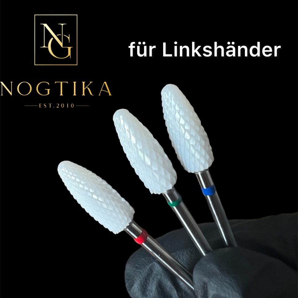 Milling attachment ceramic different rudeness for left-handers from Nogtika