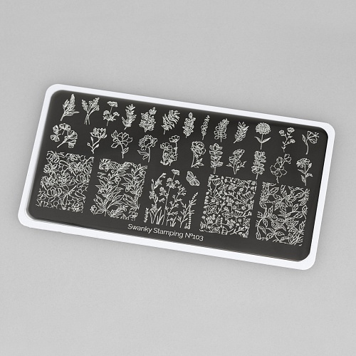 Stamping plate stencil  with No. 103 by Swanky