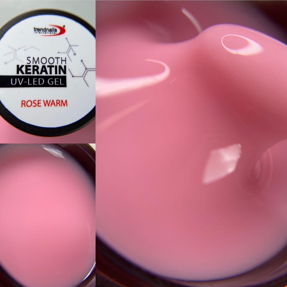 HEMA-free Smooth Keratin UV-LED Gel Rose Warm 5-30ml von Trendnails 