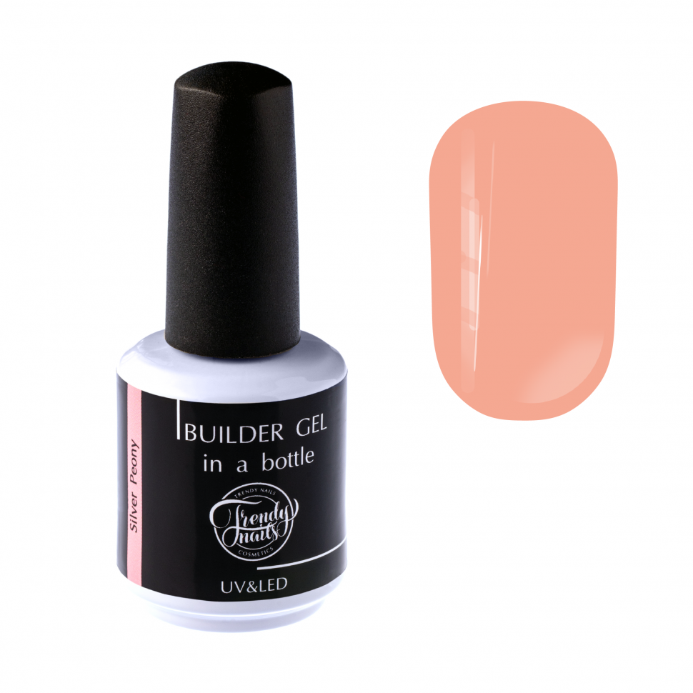 Builder gel in the bottle Silver Peony from Trendy Nails 15/30ml (self-smoothing)