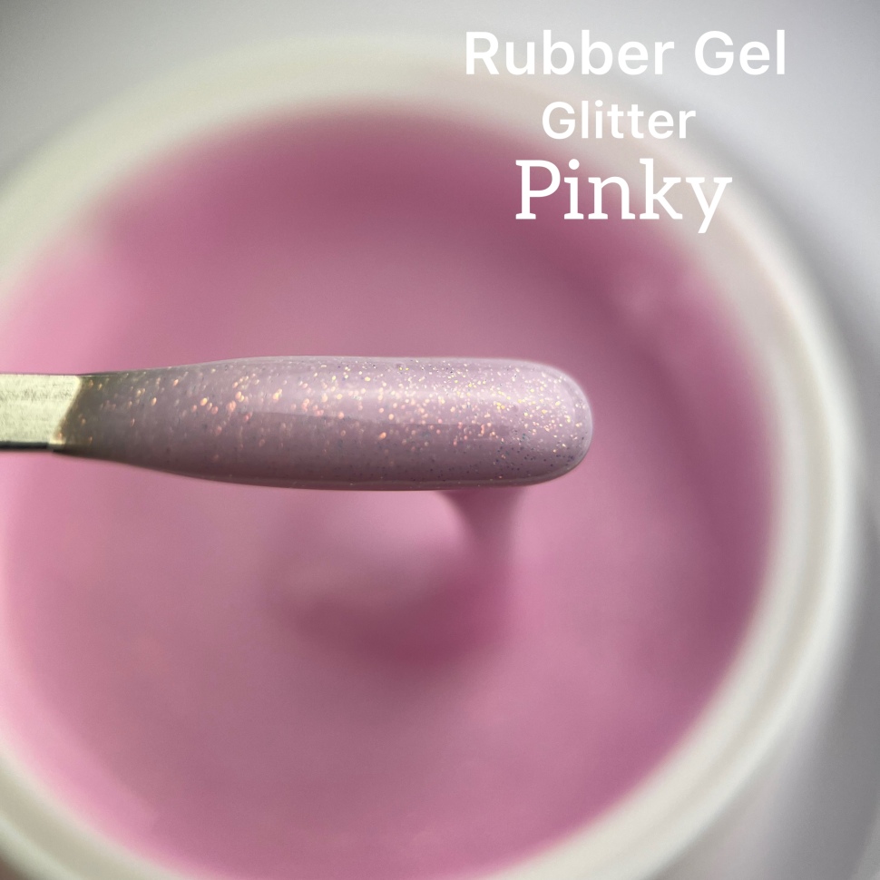 Rubber Gel ´Glitter  для моделирования от Trendnails 15ml  "Pinky"