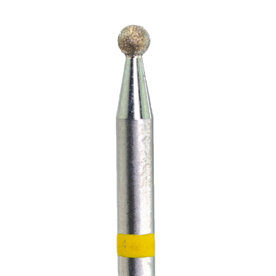 Fräseraufsatz Kugel Diamant Bit sehr fein (gelber Ring) in Größen: 2mm bis 5,0mm von KMIZ 