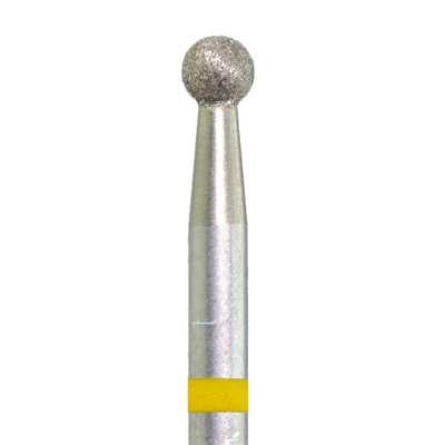 Fräseraufsatz Kugel Diamant Bit sehr fein (gelber Ring) in Größen: 2mm bis 5,0mm von KMIZ 