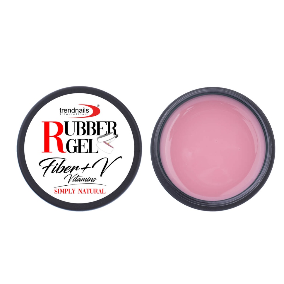 Rubber Gel Fiber+V – Simply Natural 5-30ml von Trendnails