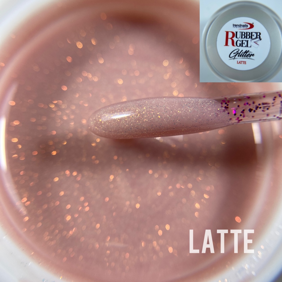 Rubber Gel Glitter "Latte" 5/15/30ml von Trendnails   