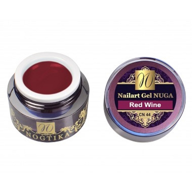Nail art color gel NUGA (without sweat layer) "Red Wine"