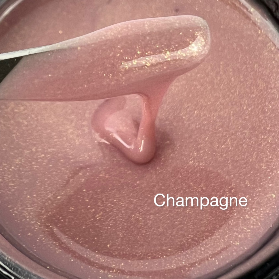 Rubber Gel Glitter – Champagne 15ml von Trendnails 