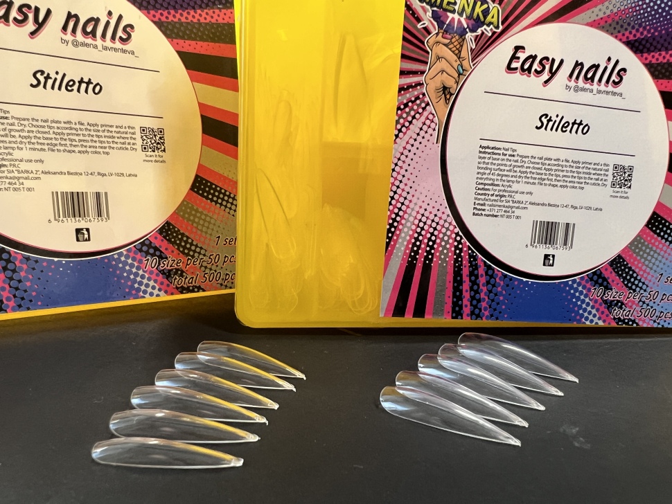 Easy Nails Gel-Tips "Stiletto" klar 500 Stk. von Imen