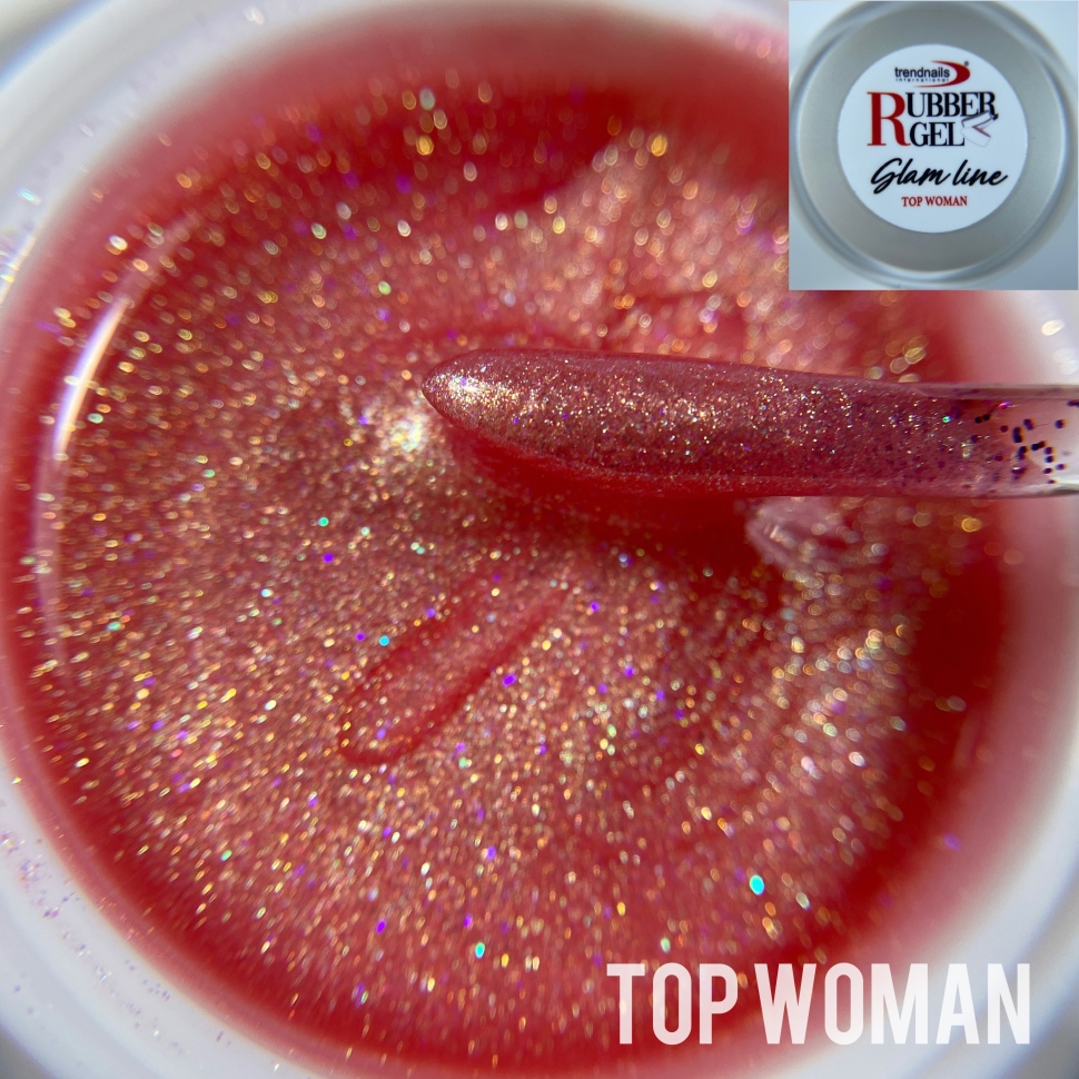 Rubber Gel Glam Line  от Trendnails 15ml  "Top Woman"