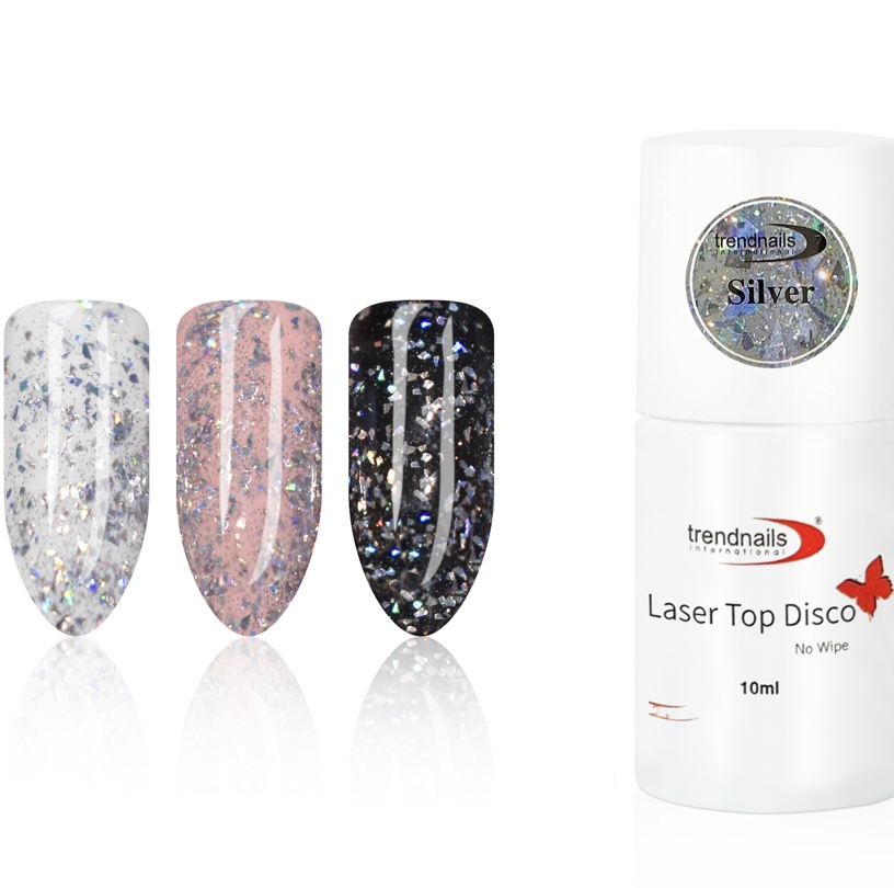 Laser Gloss Gel Disco Silver (without sweat layer) 10 ml from Nogtika  