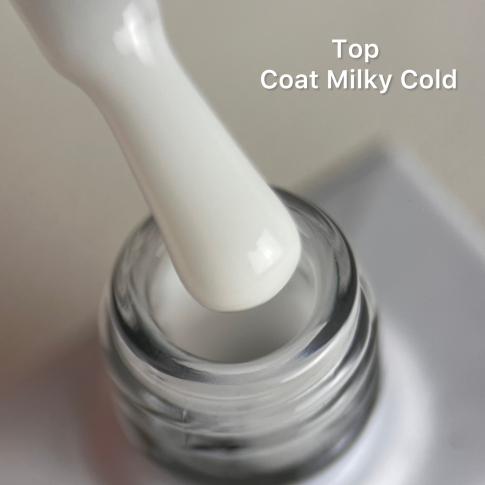Color Top Coat Milky Cold NO WIPE 10ml by Love My Nails