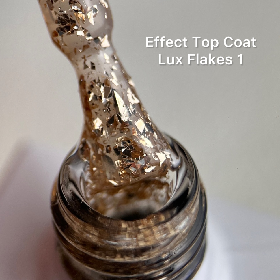 Effect Top Coat Lux Flakes 1 NO WIPE 10ml von Love My Nails 