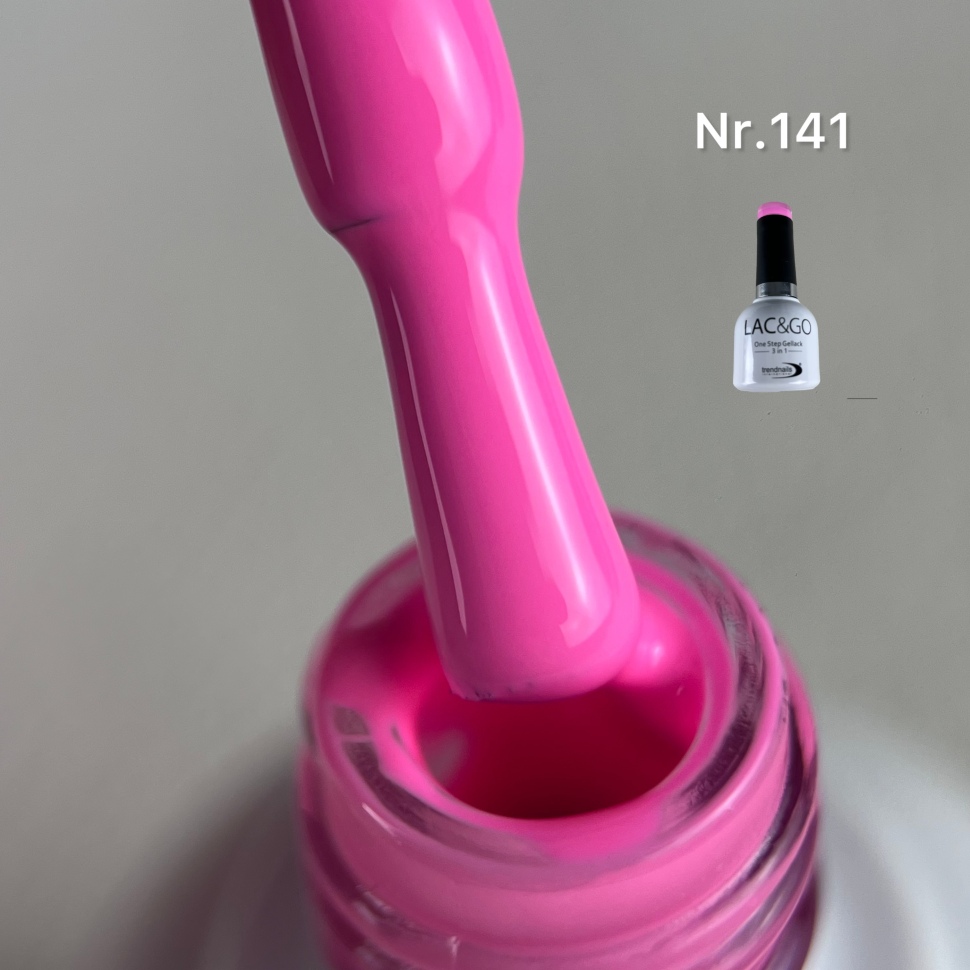 Lac & Go 3in1 UV-Lack 10ml Nr. 141 Hot Pink
