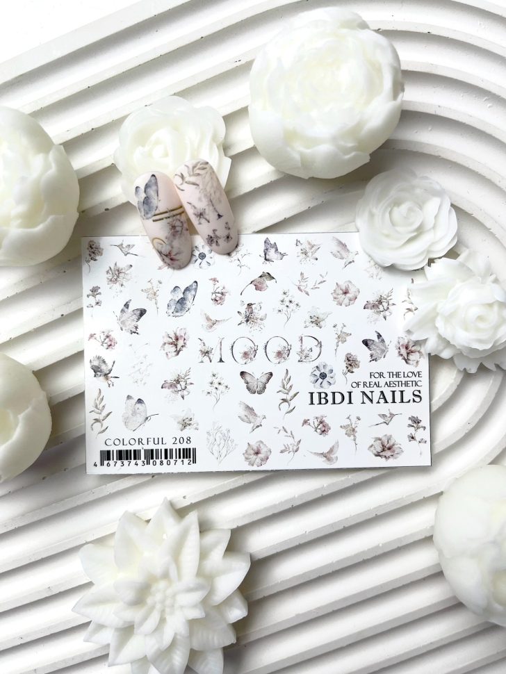 Sticker COLORFUL 208 von IBDI Nails